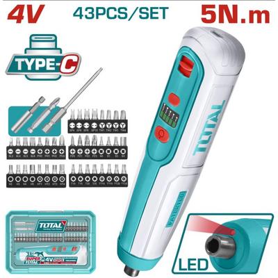 Total 42 Parça Lıthıum-Ion 4V Devir Ayarlı Şarjlı Mini Vidalama